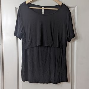 Set of 3 nursing / breastfeeding t shirts L